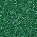 DB0152:  HALF PACK Transparent Green AB 11/0 Miyuki Delica Bead 50 grams - DB0152_1/2pk