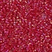 DB0162:  HALF PACK Opaque Red AB 11/0 Miyuki Delica Bead 50 grams - DB0162_1/2pk