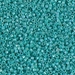 DB0166:  HALF PACK Opaque Turquoise Green AB 11/0 Miyuki Delica Bead 50 grams - DB0166_1/2pk