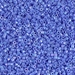 DB0167:  HALF PACK Opaque Med Blue AB 11/0 Miyuki Delica Bead 50 grams - DB0167_1/2pk