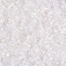 DB0222:  HALF PACK White Opal AB 11/0 Miyuki Delica Bead 50 grams - DB0222_1/2pk