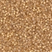 DB0230:  HALF PACK 24kt Gold Lined Opal 11/0 Miyuki Delica Bead 25 grams - DB0230_1/2pk