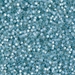 DB0628:  HALF PACK Dyed Aqua Silverlined Alabaster 11/0 Miyuki Delica Bead 50 grams - DB0628_1/2pk