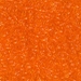 DB0703:  HALF PACK Transparent Orange 11/0 Miyuki Delica Bead 50 grams - DB0703_1/2pk