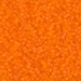 DB0744:  HALF PACK Matte Transparent Orange 11/0 Miyuki Delica Bead 50 grams - DB0744_1/2pk