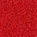 DB0745:  HALF PACK Matte Transparent Red Orange 11/0 Miyuki Delica Bead 50 grams - DB0745_1/2pk
