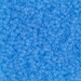 DB0747:  HALF PACK Matte Transparent Aqua 11/0 Miyuki Delica Bead 50 grams - DB0747_1/2pk