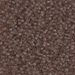 DB0772:  HALF PACK Dyed Semi-Frosted Transparent Cinnamon 11/0 Miyuki Delica Bead 50 grams - DB0772_1/2pk