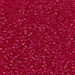 DB0775:  HALF PACK Dyed Semi-Frosted Transparent Scarlet 11/0 Miyuki Delica Bead 50 grams - DB0775_1/2pk