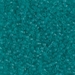 DB0786:  HALF PACK Dyed Semi-Frosted Transparent Teal 11/0 Miyuki Delica Bead 50 grams - DB0786_1/2pk