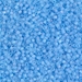 DB0861:  HALF PACK Matte Transparent Aqua AB 11/0 Miyuki Delica Bead 50 grams - DB0861_1/2pk