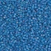 DB0862:  HALF PACK Matte Transparent Capri Blue AB 11/0 Miyuki Delica Bead 50 grams - DB0862_1/2pk