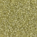 DB0910:  HALF PACK Sparkling Yellow Green Lined Crystal 11/0 Miyuki Delica Bead 50 grams - DB0910_1/2pk