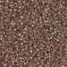 DB1732:  HALF PACK Cocoa Lined Crystal AB 11/0 Miyuki Delica Bead 50 grams - DB1732_1/2pk