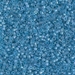DB1761:  HALF PACK Sparkling Sky Blue Lined Opal AB 11/0 Miyuki Delica Bead 50 grams - DB1761_1/2pk