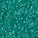 DB1813:  HALF PACK Dyed Aqua Green Silk Satin 11/0 Miyuki Delica Bead 50 grams - DB1813_1/2pk