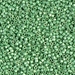 DB1844F:  HALF PACK Duracoat Galvanized Matte Dark Mint Green 11/0 Miyuki Delica Bead 50 grams - DB1844F_1/2pk