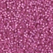 DB2174:  HALF PACK Duracoat Semi-Frosted Silverlined Dyed Pink Parfait 11/0 Miyuki Delica Bead 50 grams - DB2174_1/2pk