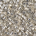 DBL-0035:  HALF PACK Galvanized Silver 8/0 Miyuki Delica Bead 50 grams - DBL-0035_1/2pk