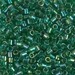 DBL-0152:  HALF PACK Transparent Green AB 8/0 Miyuki Delica Bead 50 grams - DBL-0152_1/2pk