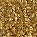 DBL-1832:  HALF PACK Duracoat Galvanized Gold 8/0 Miyuki Delica Bead 50 grams - DBL-1832_1/2pk
