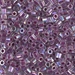 DBLC-0056:  HALF PACK Raspberry Lined Crystal AB Cut 8/0 Miyuki Delica Bead 50 grams - DBLC-0056_1/2pk