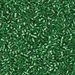 DBS0046:  HALF PACK Silverlined Green  15/0 Miyuki Delica Bead 50 grams - DBS0046_1/2pk