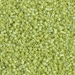 DBS0169:  HALF PACK Opaque Chartreuse AB 15/0 Miyuki Delica Bead 50 grams - DBS0169_1/2pk