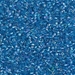 DBS0177:  HALF PACK Transparent Capri Blue AB 15/0 Miyuki Delica Bead 50 grams - DBS0177_1/2pk