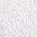 DBS0202:  HALF PACK White Pearl AB  15/0 Miyuki Delica Bead 50 grams - DBS0202_1/2pk