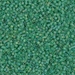 DBS0858:  HALF PACK Matte Transparent Green AB  15/0 Miyuki Delica Bead 50 grams - DBS0858_1/2pk