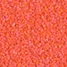 DBS0872:  HALF PACK Matte Opaque Orange AB 15/0 Miyuki Delica Bead 50 grams - DBS0872_1/2pk