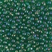 DP-179:  HALF PACK Miyuki 3.4mm Drop Bead Transparent Green AB   125 grams - DP-179_1/2pk