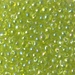 DP-258:  HALF PACK Miyuki 3.4mm Drop Bead Transparent Chartreuse AB   125 grams - DP-258_1/2pk