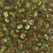E-3273:  HALF PACK 5/0 Rococo Silverlined Chartreuse Topaz Miyuki Seed Bead approx 125 grams - E-3273_1/2pk