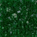 HTL-146:  HALF PACK Transparent Green Miyuki Half Tila approx 50 grams - HTL-146_1/2pk