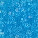 HTL-148:  HALF PACK Transparent Aqua Miyuki Half Tila approx 50 grams - HTL-148_1/2pk