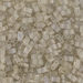 HTL-3173:  HALF PACK Matte Transparent Oyster Luster Miyuki Half Tila approx 50 grams - HTL-3173_1/2pk