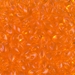 LMA-138:  HALF PACK Miyuki 4x7mm Long Magatama Transparent Orange approx 125 grams - LMA-138_1/2pk