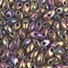 LMA-188: HALF PACK Miyuki 4x7mm Long Magatama Metallic Purple Gold Iris approx 50 grams - LMA-188_1/2pk