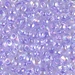 MA4-2145:  HALF PACK Miyuki 4mm Magatama Lilac Lined Crystal AB approx 125 grams - MA4-2145_1/2pk