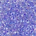 MA4-2150:  HALF PACK Miyuki 4mm Magatama Violet Lined Crystal AB approx 125 grams - MA4-2150_1/2pk
