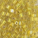 SB-1006:  HALF PACK Miyuki 4mm Square Bead Silverlined Yellow AB approx 125 grams - SB-1006_1/2pk