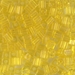 SB-136:  HALF PACK Miyuki 4mm Square Bead Transparent Yellow approx 125 grams - SB-136_1/2pk