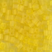 SB-136F:  HALF PACK Miyuki 4mm Square Bead Matte Transparent Yellow approx 125 grams - SB-136F_1/2pk