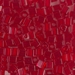 SB-141:  HALF PACK Miyuki 4mm Square Bead Transparent Ruby approx 125 grams - SB-141_1/2pk