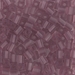 SB-142F:  HALF PACK Miyuki 4mm Square Bead Matte Transparent Smoky Amethyst approx 125 grams - SB-142F_1/2pk