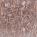 SB-215:  HALF PACK Miyuki 4mm Square Bead Blush Lined Crystal approx 125 grams - SB-215_1/2pk