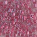 SB-2603:  HALF PACK Miyuki 4mm Square Bead Sparkling Rose Lined Crystal approx 125 grams - SB-2603_1/2pk