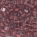 SB-2645:  HALF PACK Miyuki 4mm Square Bead Antique Rose Lined Amethyst approx 125 grams - SB-2645_1/2pk